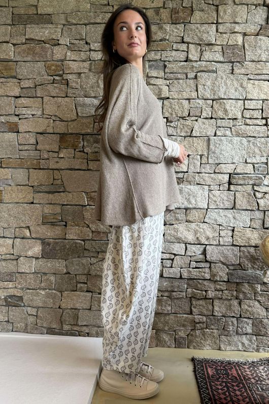 Conrad Slouch Cotton Knit Earth